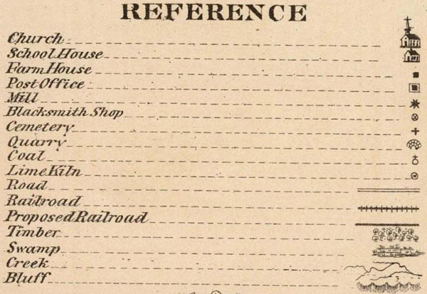 Reference Black County, Iowa 1875 Map