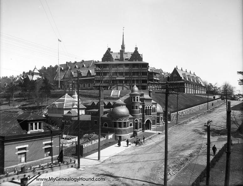 Hot Springs, Arkansas, Army and Navy General Hospital, historic photo, Imperial Bath House