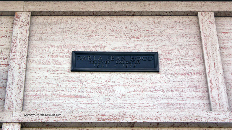 Darla Hood of "Our Gang", Grave or Crypt, Hollywood Forever Cemetery, Los Angeles, California, photo
