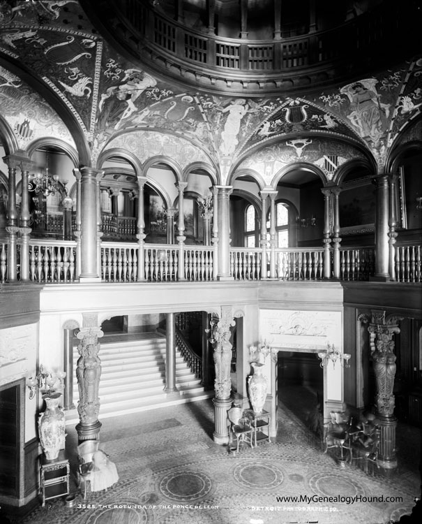 The Rotunda of The Ponce de Leon Hotel, St. Augustine, Florida, historic photo