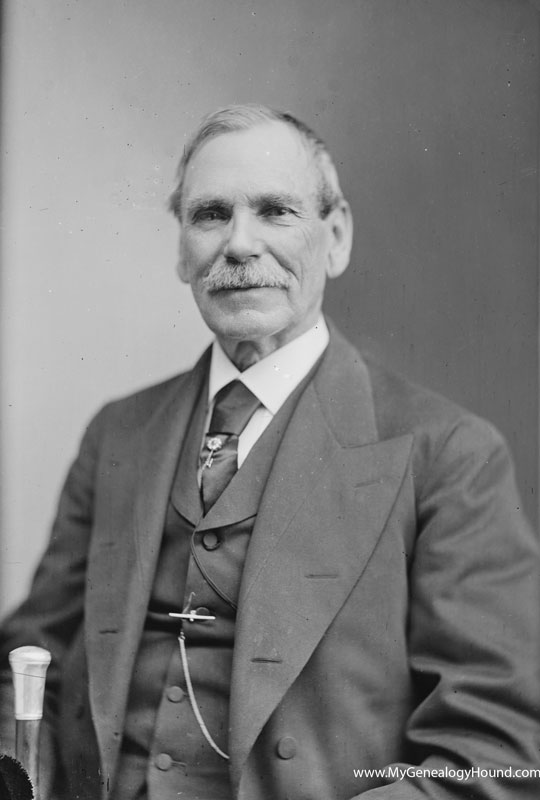 An historic photo view of James Shields after the Civil War, probably during the 1870's