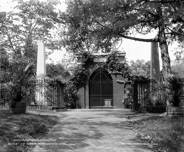 Mount Vernon, Virginia, Tomb of George Washington, historic photo