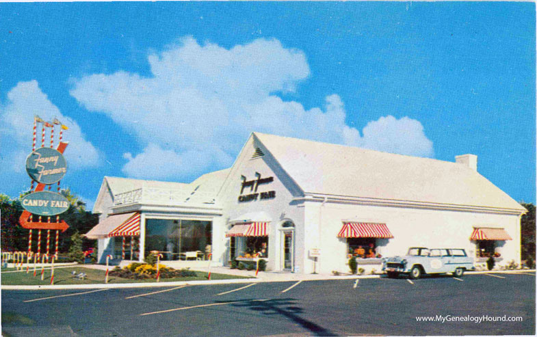 Peabody, Massachusetts, Fanny Farmer Candy Fair, vintage postcard photo